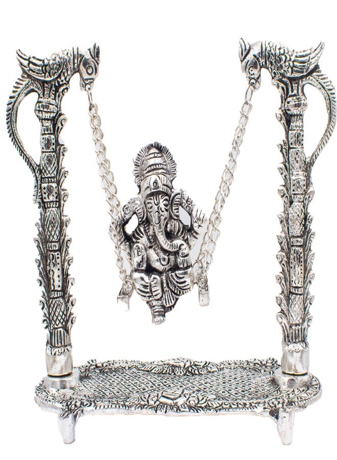 Swaha Ganesha Jhoola - Exquisite Ganapati Swing Murti for Divine Pooja and Elegant Decorations | Home Decoration | Positive Energy and Blessings to Your Home - Image 3